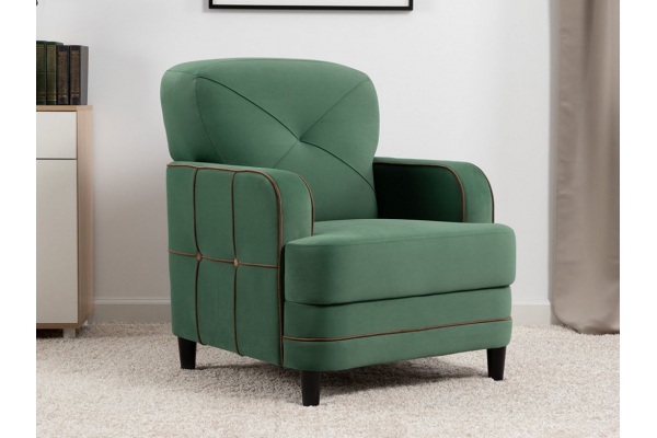 Кресло зеленое Черри ТК 288