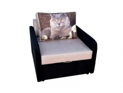 Кресло кровать Канзасик кот с ромашками-2