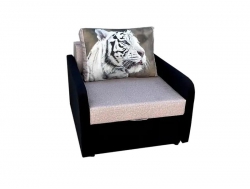 Кресло кровать Канзасик тигр белый