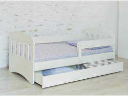Кровать Малыш с ящиком белая