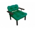 Кресло Дачное зелёная подушка