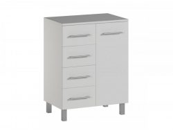 Комод-тумба для ванной 500 Белый