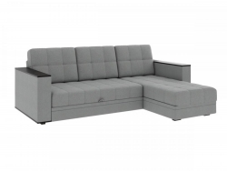 Диван угловой Атлант без столика велюр Neo 25 грей светло-серый