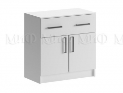 Комод с ящиком 2-мя дверьми Басямиф белый