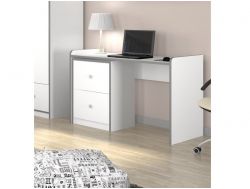 Стол Дельта-15.03 Сильвер с тумбой белый