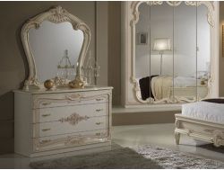 Комод с зеркалом Диана бежевый