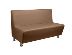 Диван кожаный Рон коричневый