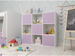 Стеллаж Джери белый-ирис