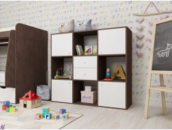 Стеллаж Джери бодего-белый