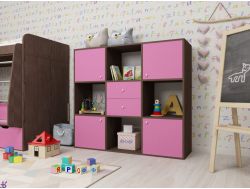 Стеллаж Джери бодего-розовый