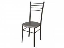 Стул Лайт ДХ-5 на коричневом каркасе цвет светлый перламутр