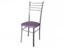 Стул Лайт ДХ-5 на серебряном каркасе цвет сиреневый