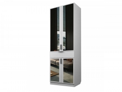 Шкаф с 1 ящиком с полками Экон ЭШ2-РП-21-8-1я с зеркалами