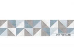 Кухонный фартук глянец SF-57 Гео сканди
