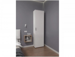 Шкаф со штангой и полками арт. 521 белый