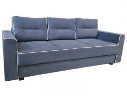 Диван Гранд-22 НПБ ткань Connect-79 серо-синий