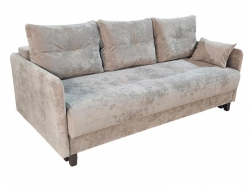 Диван Комфорт-5 НПБ узкие подлокотники высокие ножки Tron-02 бежевый