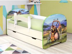 Кровать детская с фотопечатью с 1 ящиком Африка