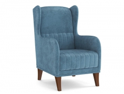 Кресло для отдыха ЕвроМагнат велюр тенерифе дасти блю