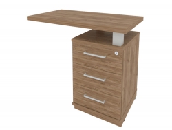Тумба приставная с топом правая Фёст KTP-1 (R)