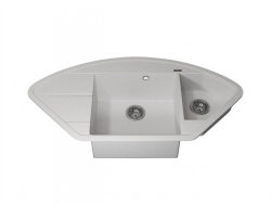Кухонная мойка Uperwood Quartz UPD-06-01 белая матовая