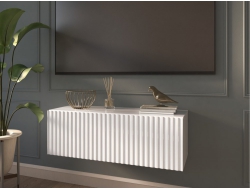 Тумба подвесная под телевизор Lines MTV3 900 мм Белый глянцевый