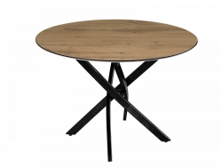 Стол Нераздвижной Лофт-22 900 мм Дуб Вотан/опоры черные