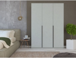 Шкаф трехдверный М6-3.2 Б+П 150 фасад ЛДСП серый (1к)