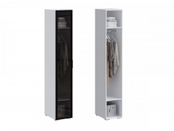 Пенал со стеклом МС Люмьер Белый