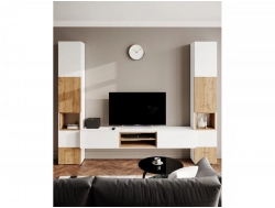 Гостиная Милана Белый/Дуб Вотан