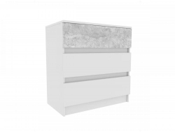 Комод МС Софи Белый/Бетон Светлый