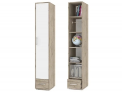 Пенал Оливия О12 Серый дуб - Белый