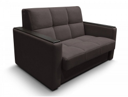 Диван Рэй 1200х2000 Клетка с прямыми подлокотниками с МДФ вивальди 10