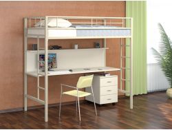 Кровать чердак Севилья 1 слоновая кость