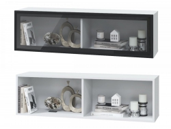 Шкаф горизонтальный 1 стеклянная дверь Шарлиз 1200