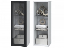 Шкаф вертикальный со стеклянной дверью Шарлиз