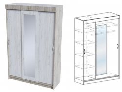 Шкаф купе Басса ШКК 551 Крафт