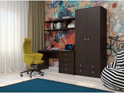 Шкаф распашной Нина Венге