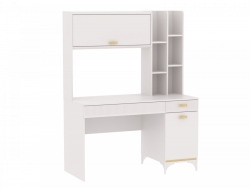 Стол письменный с надстройкой Сиде Белый
