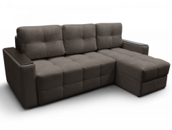 Диван угловой Симпл Клетка с МДФ вивальди 8