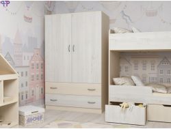 Шкаф двухстворчатый ярофф дуб-винтерберг