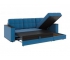 Диван угловой Атлант без столика велюр Neo 27 синий