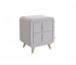 Тумба прикроватная Софи 2 велюр галька