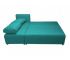 Диван угловой бирюзовый Виктория azure