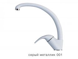 Смеситель для кухни высокий Эко Tolero Серый металлик 001