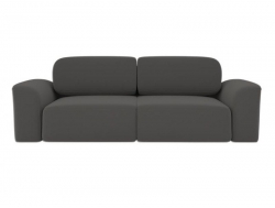 Диван прямой Сольхейм Серый велюр