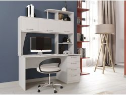 Стол компьютерный СК 11 Бодега белая