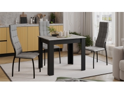 Стол обеденный «Промо» тип 1 - 011.000.000 Черный, Ателье светлый