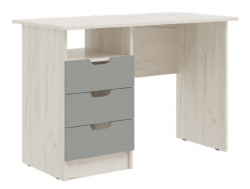 Стол с ящиками Юниор-4 Шарли Бриз/Дуб Крафт Белый