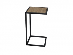 Стол придиванный Империя Дуб крафт золотой/черный шелк